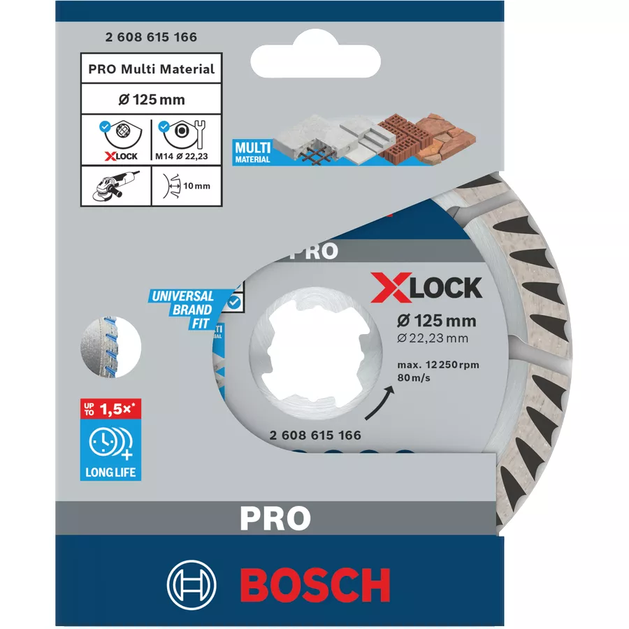 Disque diamanté XLock PRO Multi Material 125mm